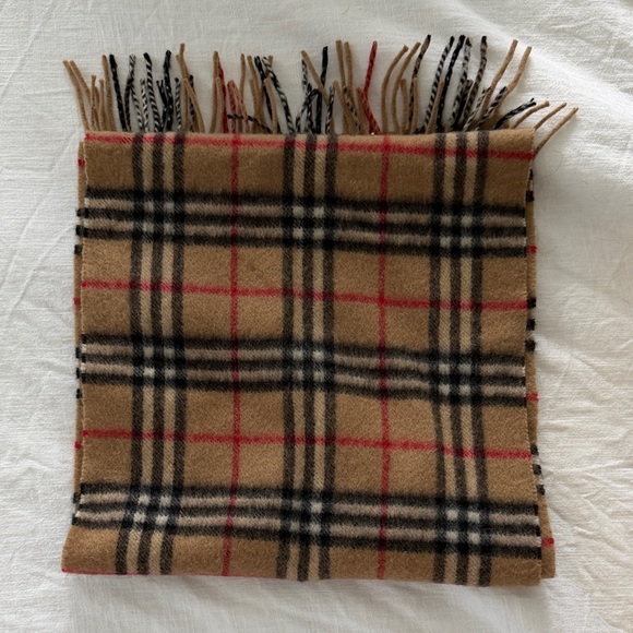 Burberry Cashmere Wool Blend Scarf - 12”x54” - Picture 3 of 3